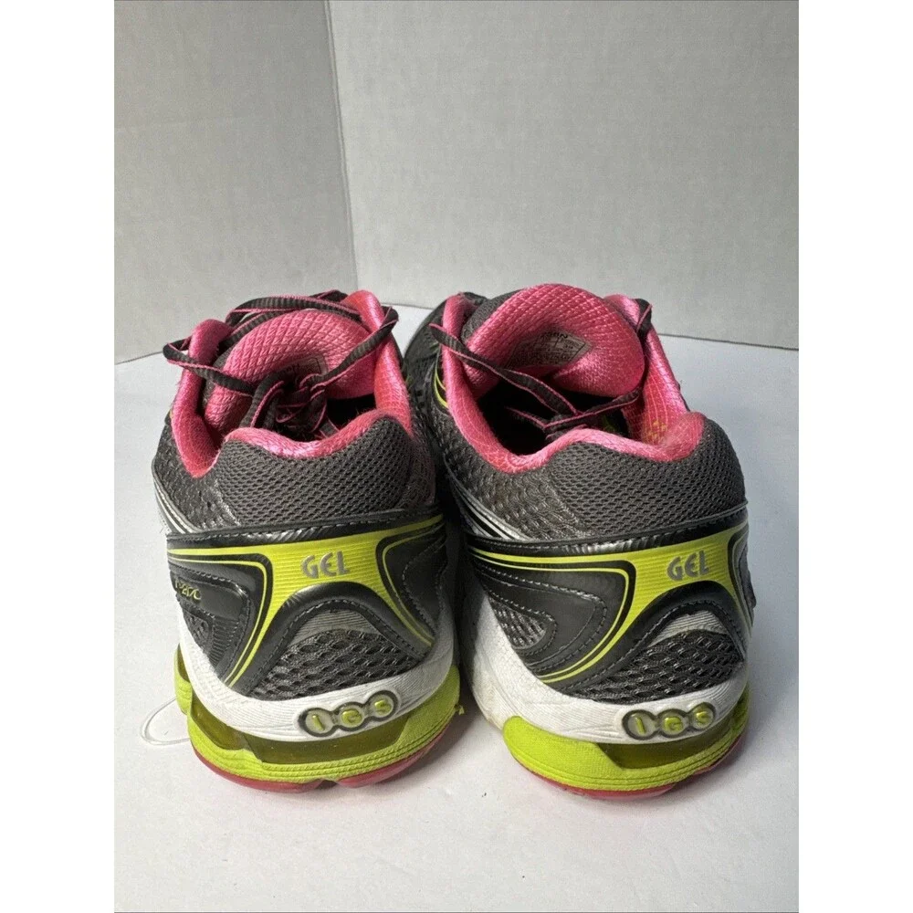 ASICS Gel GT-2170 Women’s Size 7.5 Gray Pink Lime Running Shoes T256N